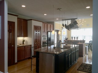 Open Kitchen & Granite Island