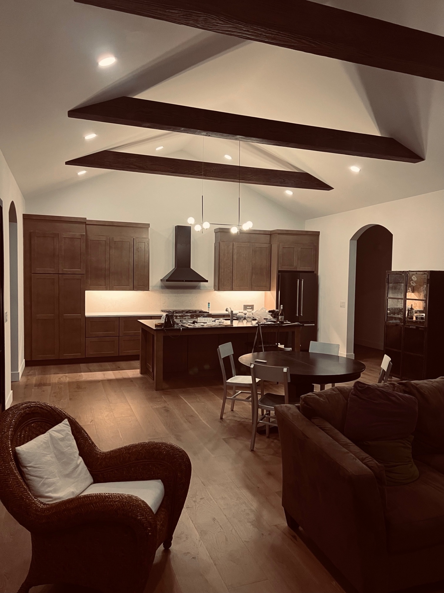Woodland Retreat — Kitchen with Beams