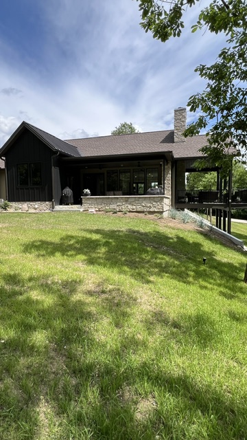 Modern Ranch — Dark Board & Batten Rear