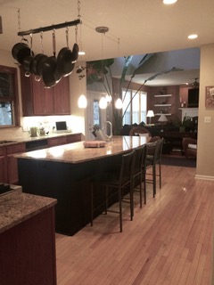 Working Kitchen with Pot Rack